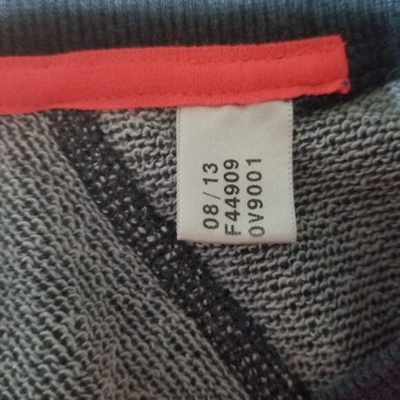 Adidas Womens Navy Sweatshirt With Pink Logo Climalite Fabric Size M 80% Cotton - Picture 3 of 5